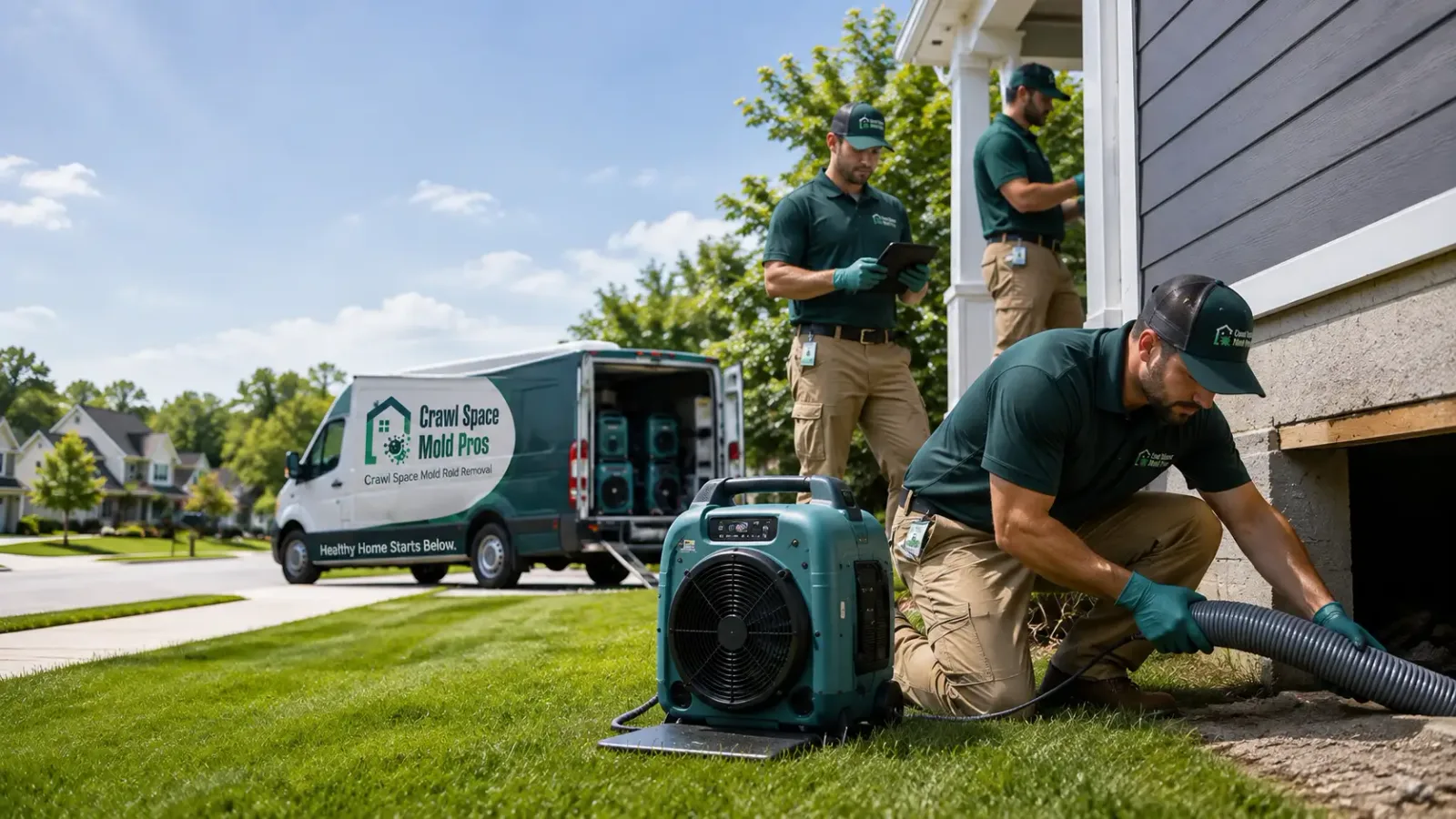Crawl Space Mold Removal in Millstadt, IL